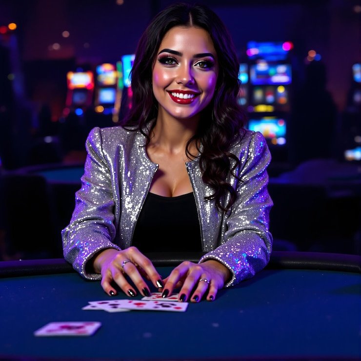 Tata letak meja Domino QQ di tip4d dengan tanda pembayaran dan posisi pemain